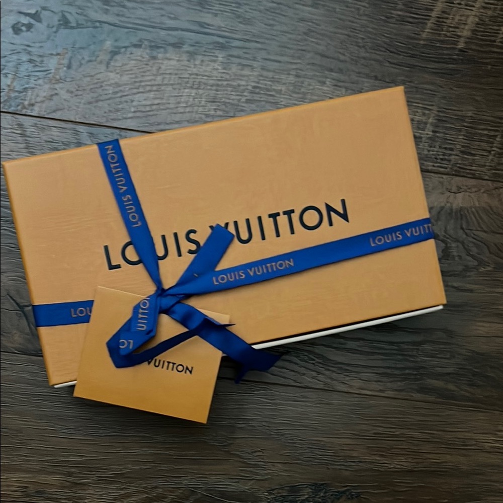 Louis Vuitton Gift Box with Blue Ribbon